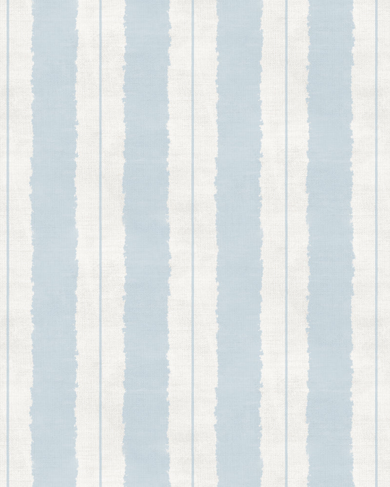 Painterly Stripes In Hamptons Blue Wallpaper