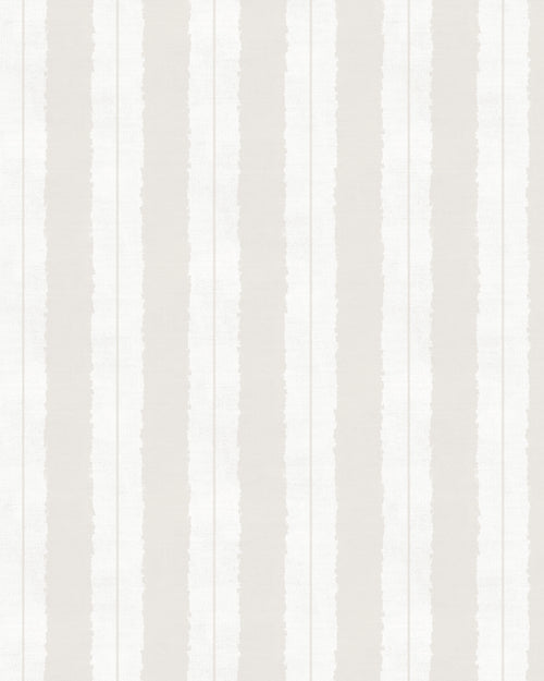 Painterly Stripes In Oatmeal Grey Wallpaper