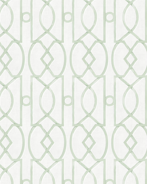 Trellis Luxe in Sage Green Wallpaper