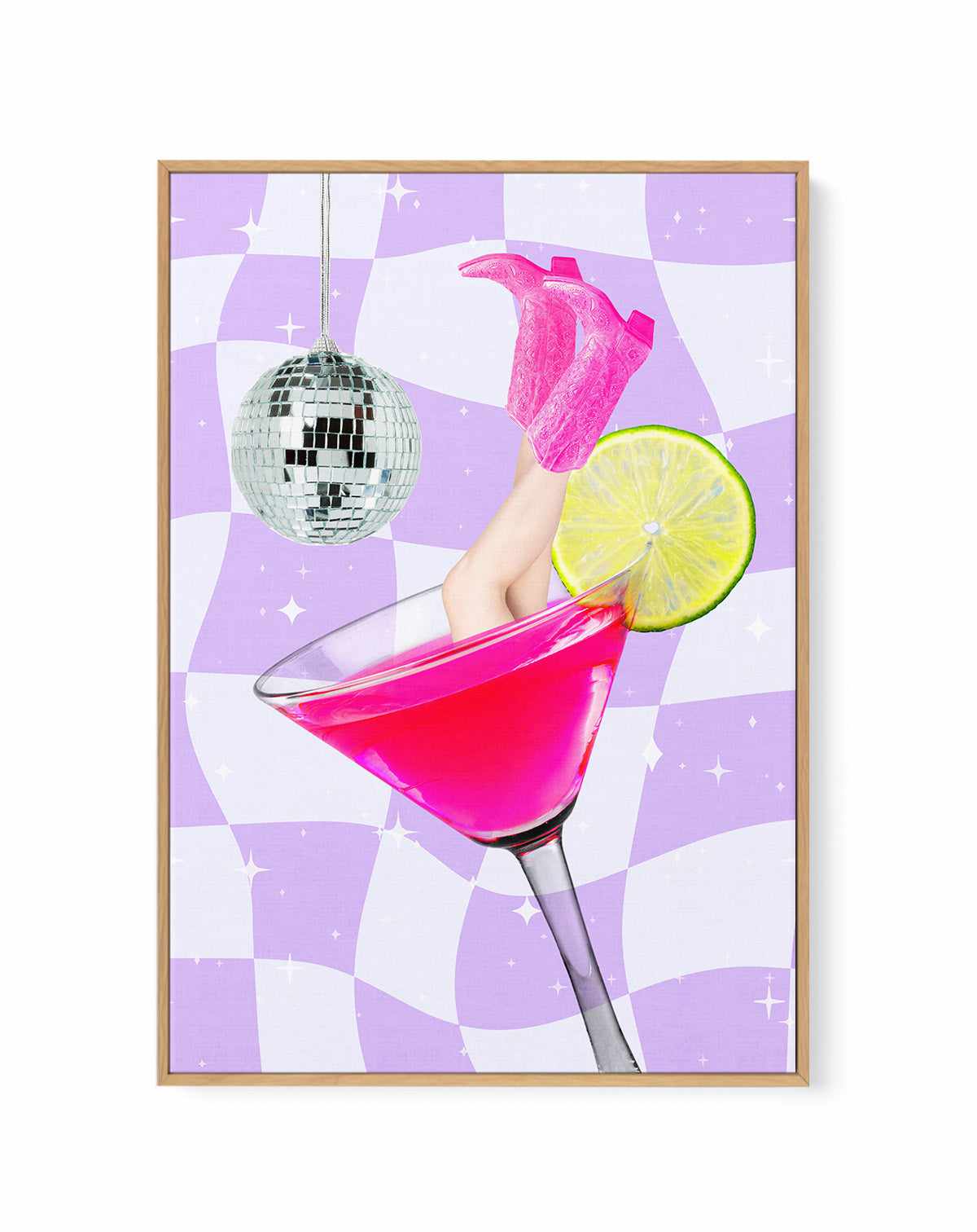 Disco Cosmopolitan By Athene Fritsch | Framed Canvas Art Print from Olive et Oriel where you can shop wallpaper and artworks online