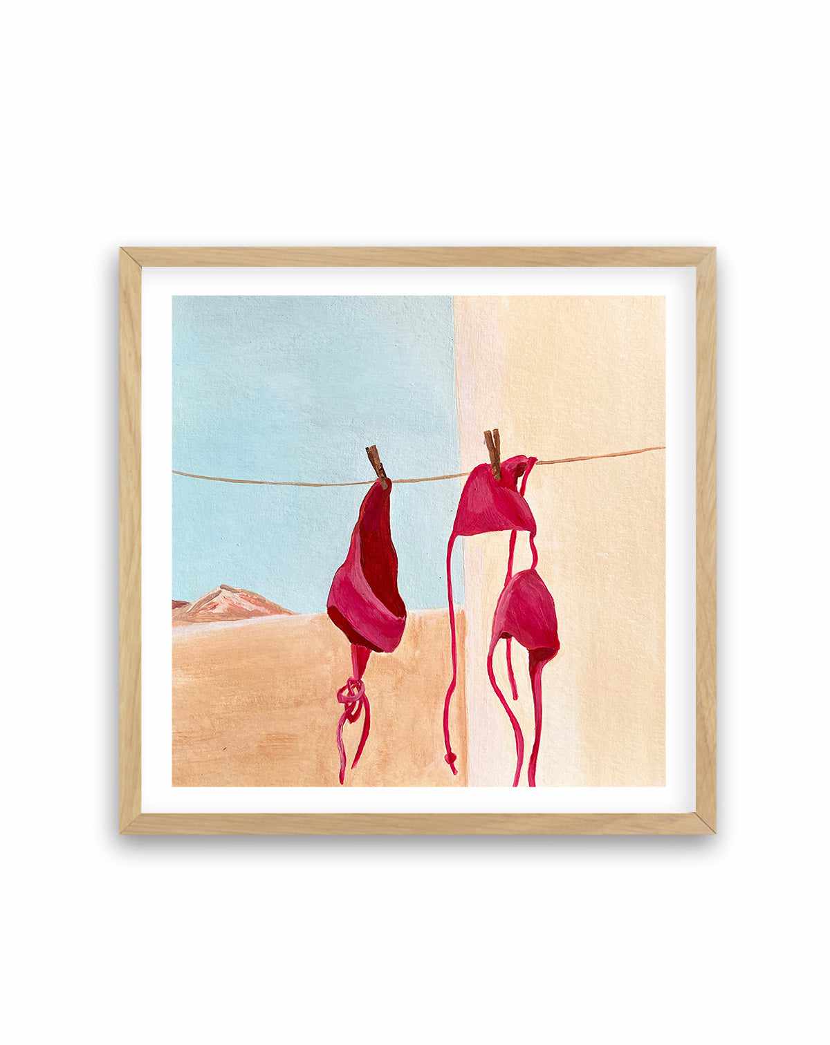 Summer Essentials By Marina Dorgan | Art Print from Olive et Oriel where you can shop wallpaper and artworks online