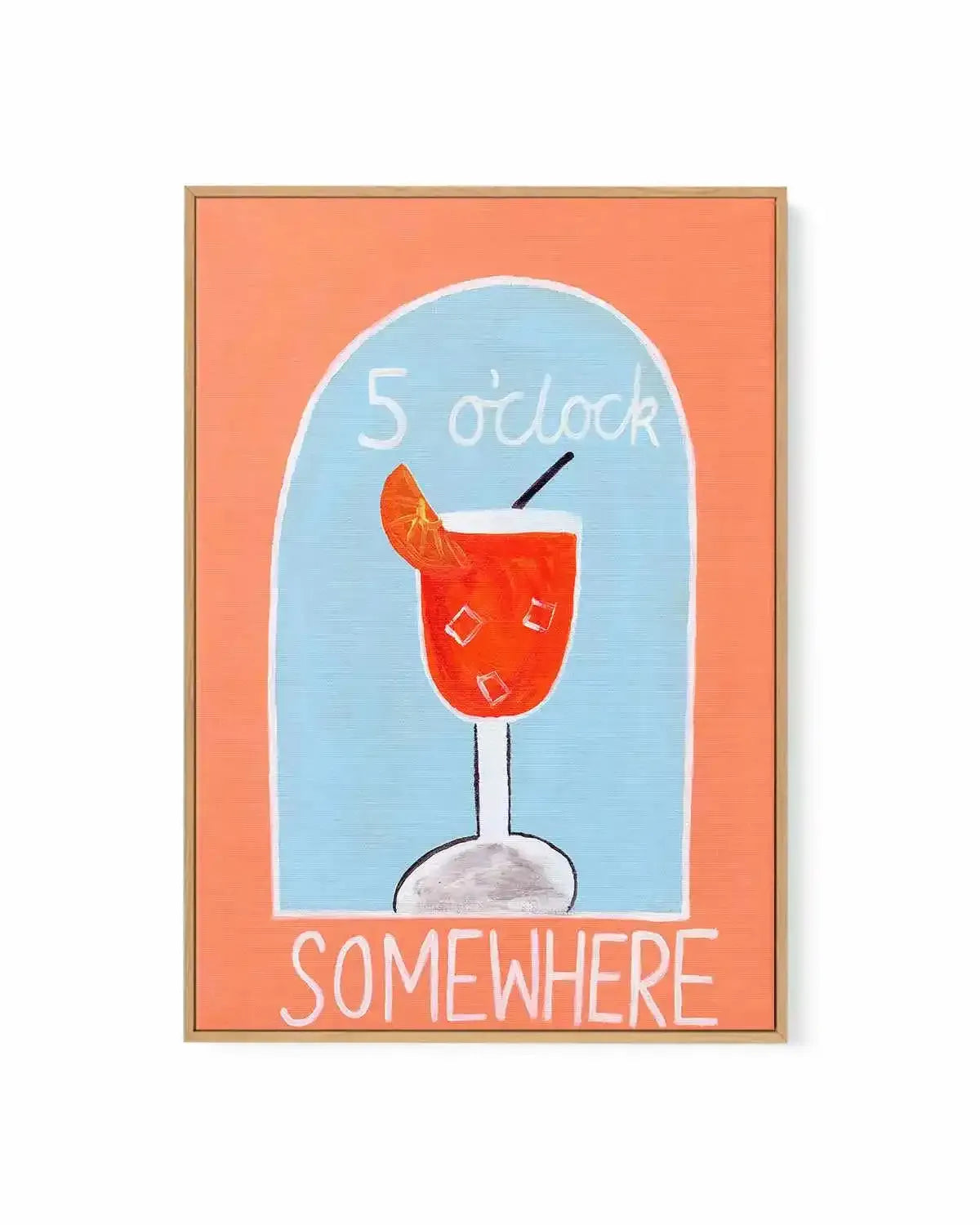 5 O'Clock by Britney Turner | Framed Canvas Art Print from Olive et Oriel where you can shop wallpaper and artworks online