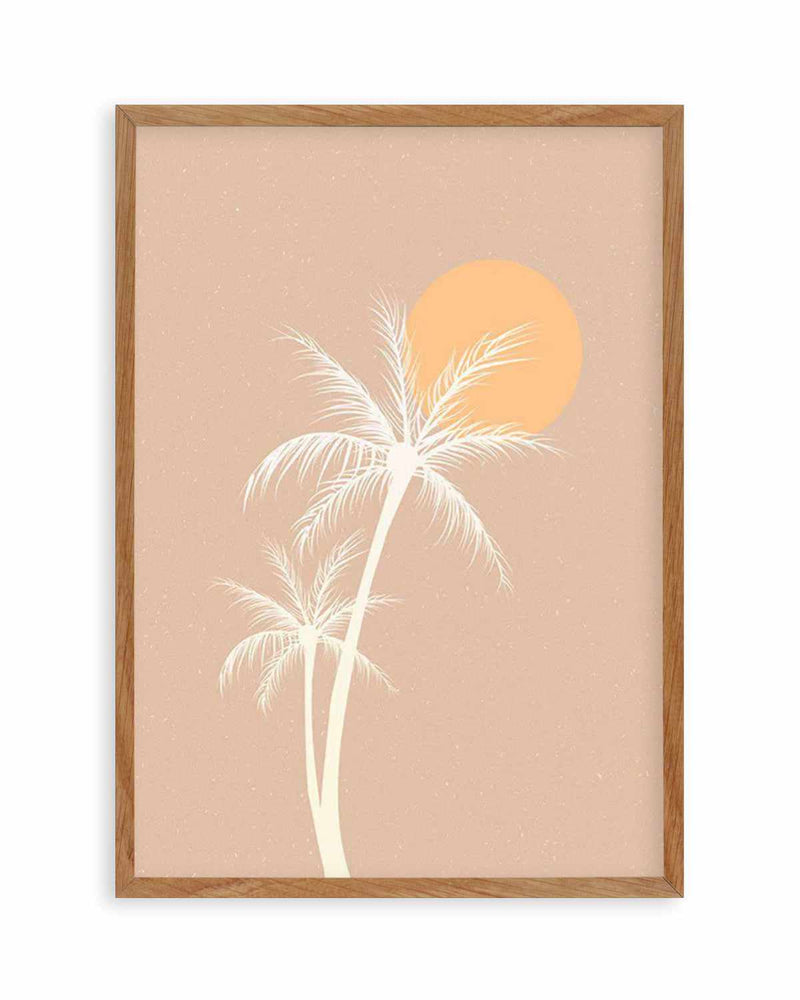 70s Sunset Palm Art Print