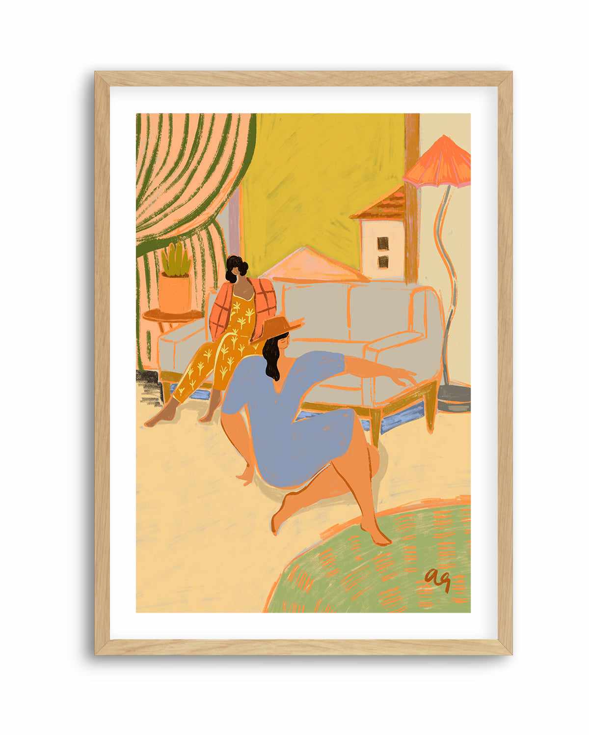 A Day At Home by Arty Guava | Art Print from Olive et Oriel where you can shop wallpaper and artworks online