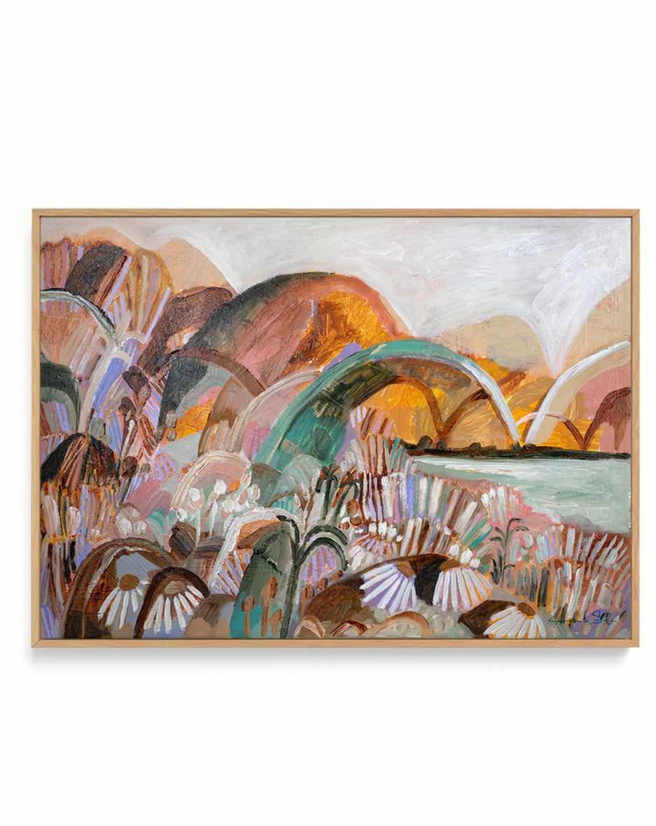 A Travellers Dream by Amanda Skye | Framed Canvas Art Print from Olive et Oriel where you can shop wallpaper and artworks online