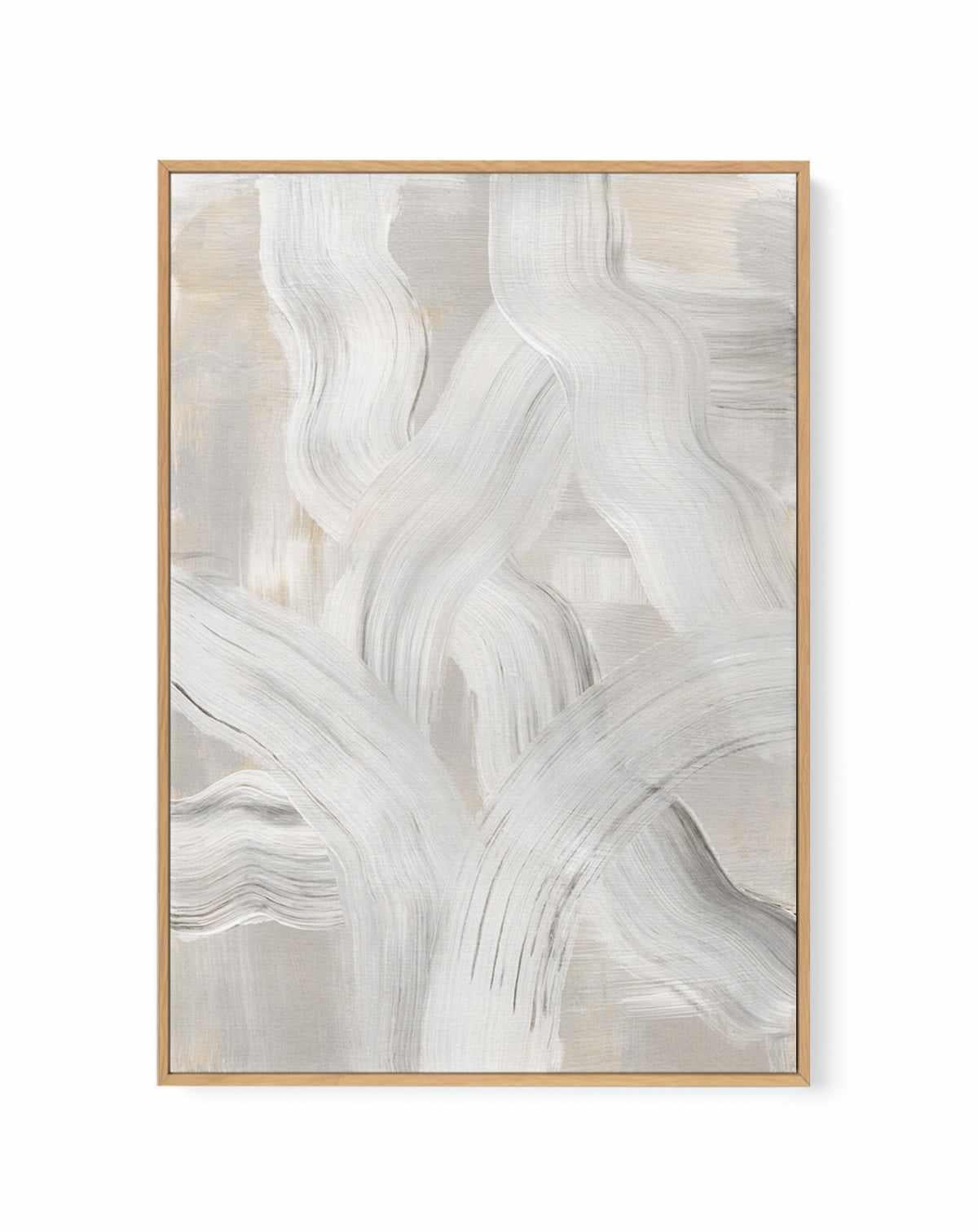 Abstract Brush Strokes 126 by Mareike Bohmer | Framed Canvas Wall Art