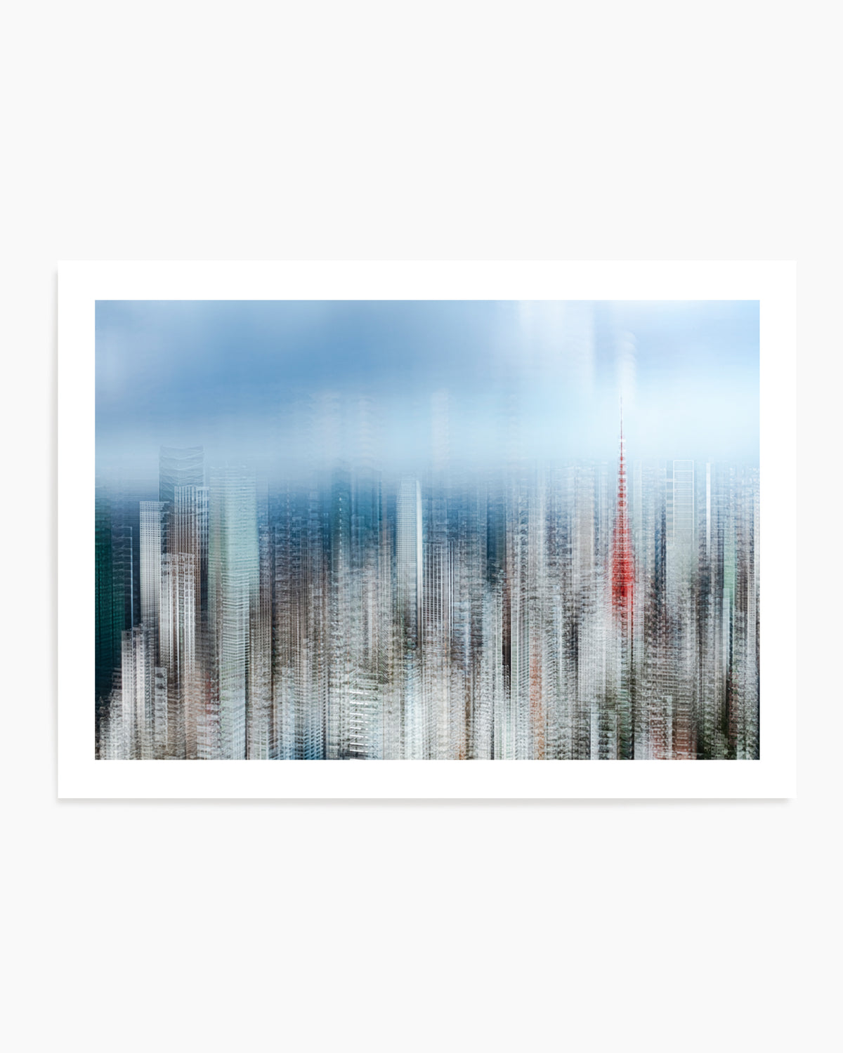 Abstract City Red Tower by Sasaki Makoto | Art Print