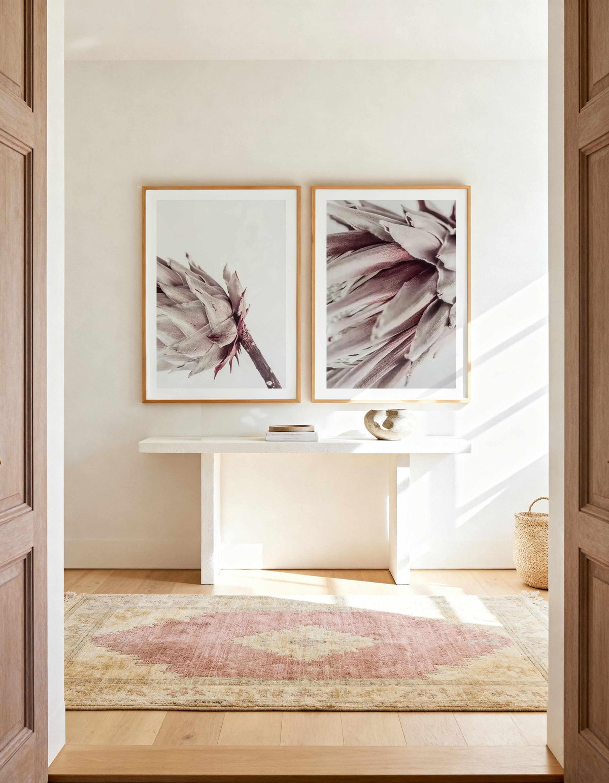 Abstract Protea I & II Art Print Set of 2 | Matching Wall Art from Olive et Oriel where you can shop wallpaper and artworks online