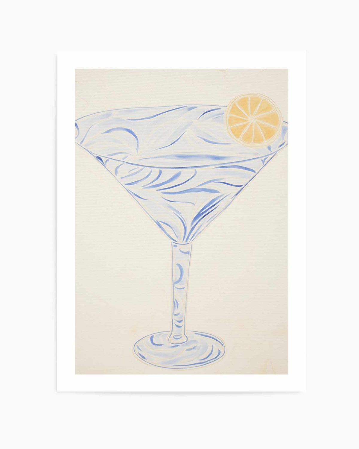 Amalfi Martini | Art Print from Olive et Oriel where you can shop wallpaper and artworks online