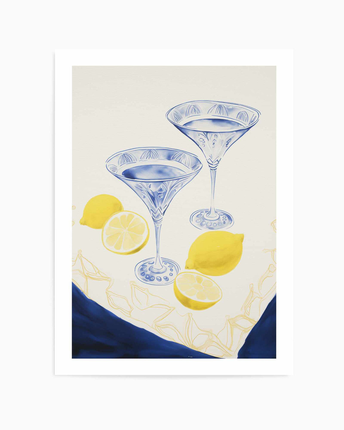 Amalfi Martini II | Art Print from Olive et Oriel where you can shop wallpaper and artworks online