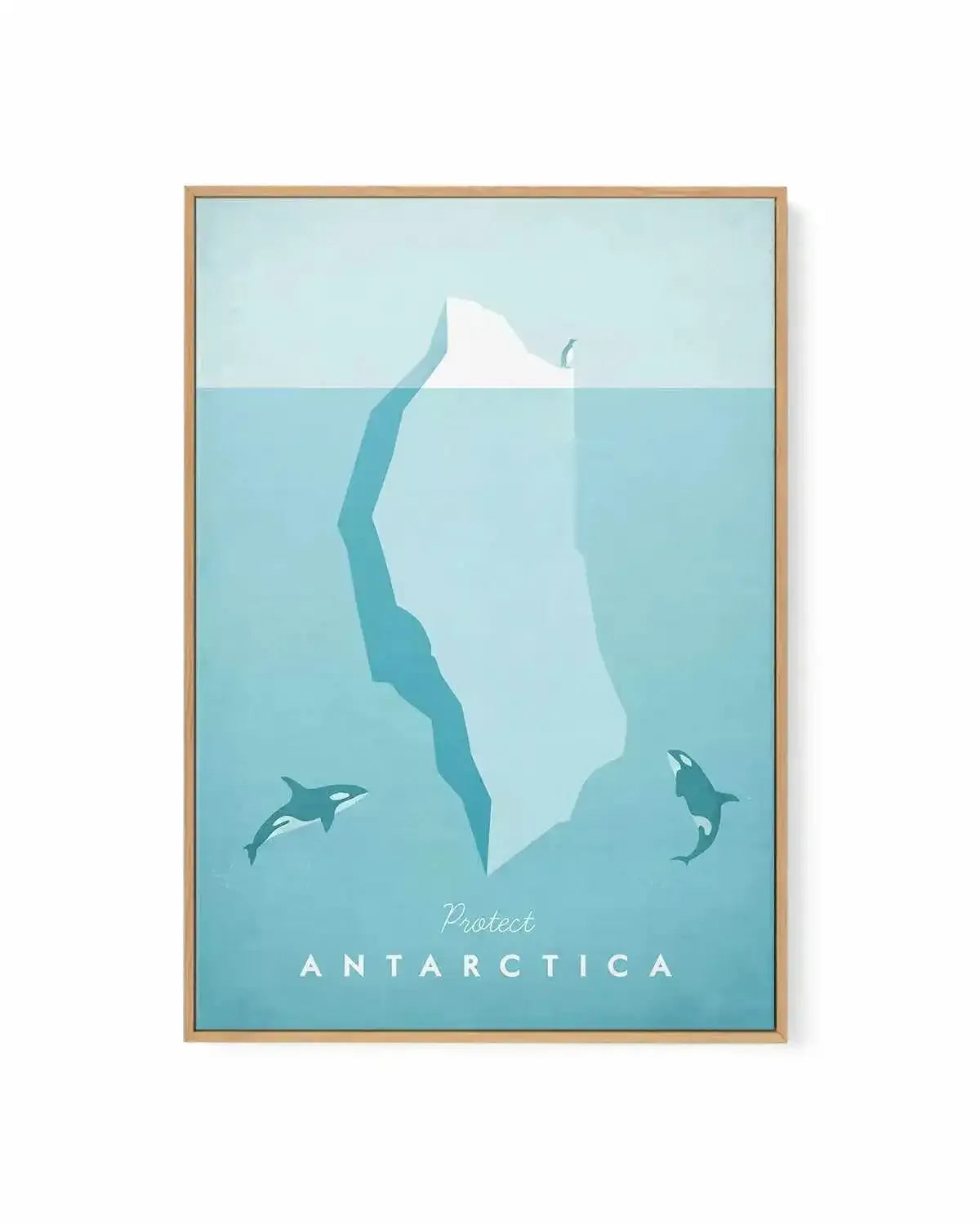 Antarctica by Henry Rivers | Framed Canvas Art Print from Olive et Oriel where you can shop wallpaper and artworks online