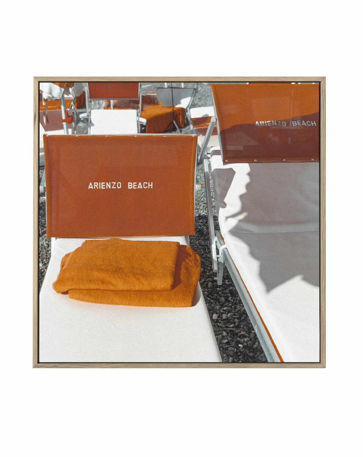 Arienzo Beach Club, 1972 | Framed Canvas Art Print from Olive et Oriel where you can shop wallpaper and artworks online