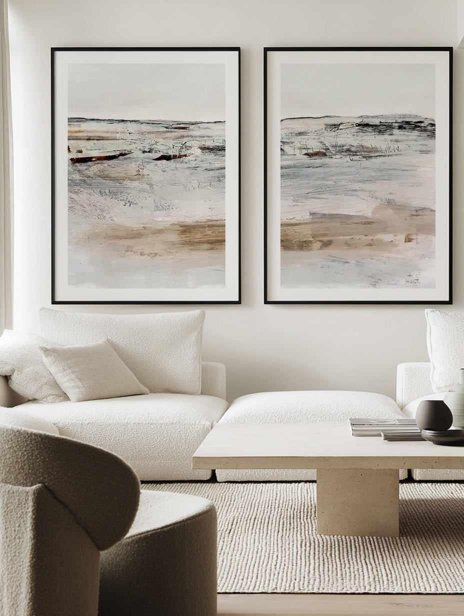 August I & II by Dan Hobday Art Print Set of 2 | Matching Wall Art from Olive et Oriel where you can shop wallpaper and artworks online