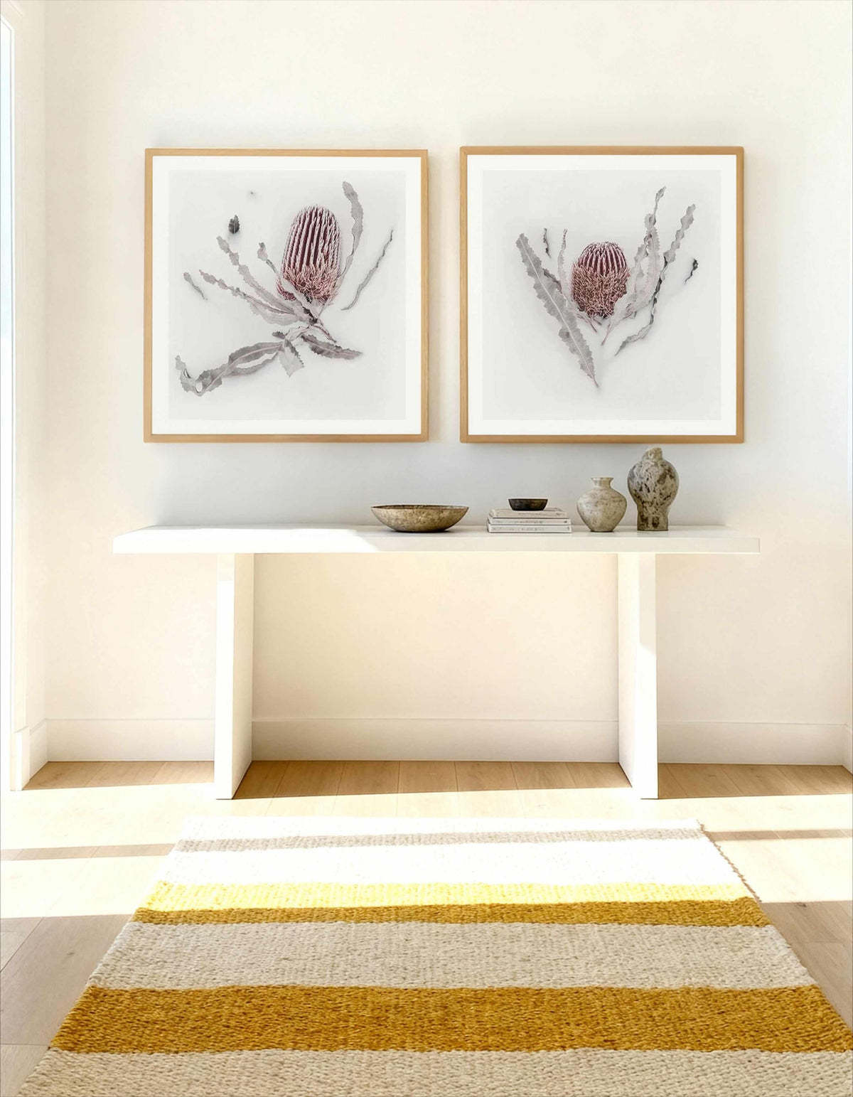Banksia I & II by Teigan Geercke Art Print Set of 2 | Matching Wall Art from Olive et Oriel where you can shop wallpaper and artworks online