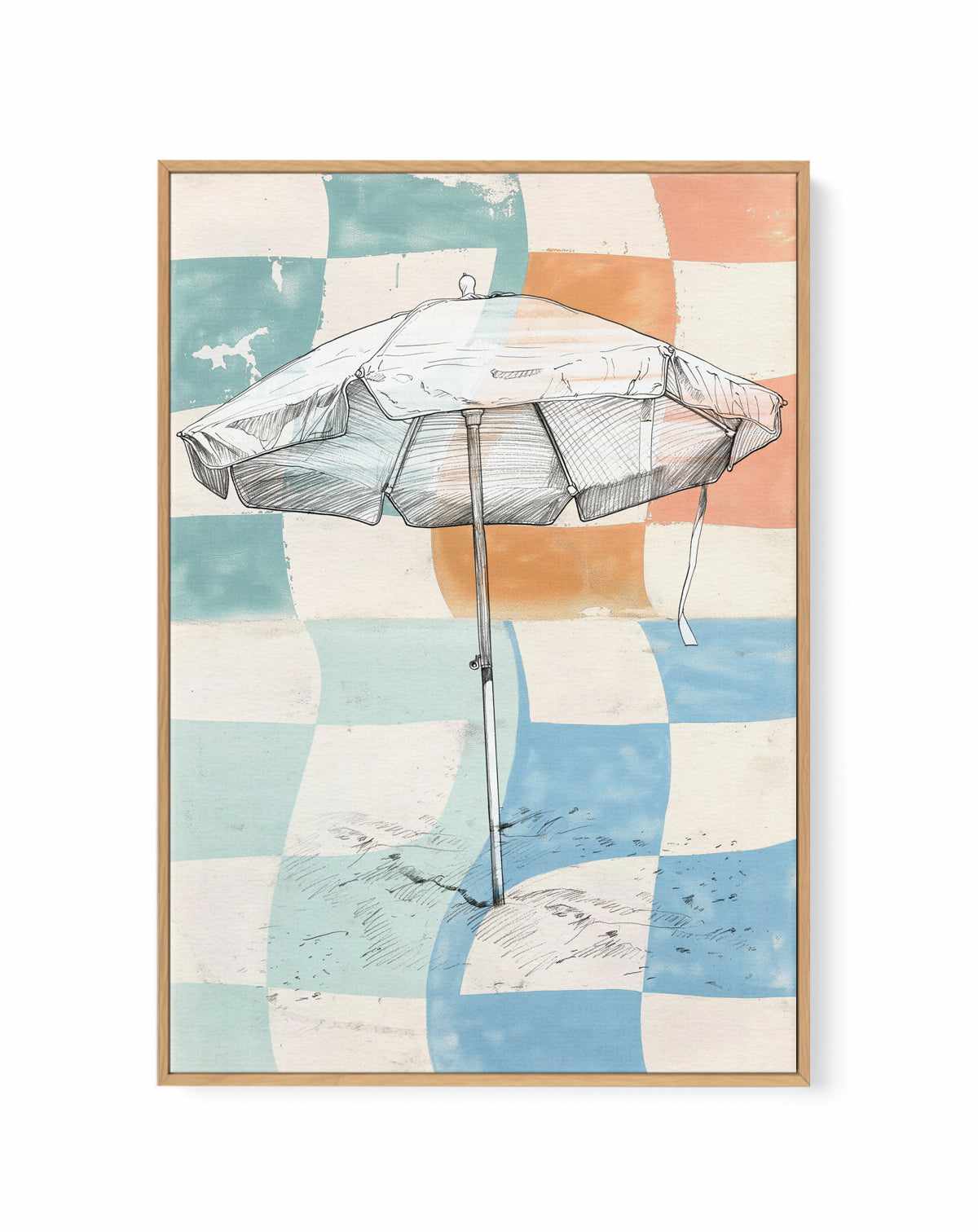 Beach Shade | Framed Canvas Art Print from Olive et Oriel where you can shop wallpaper and artworks online