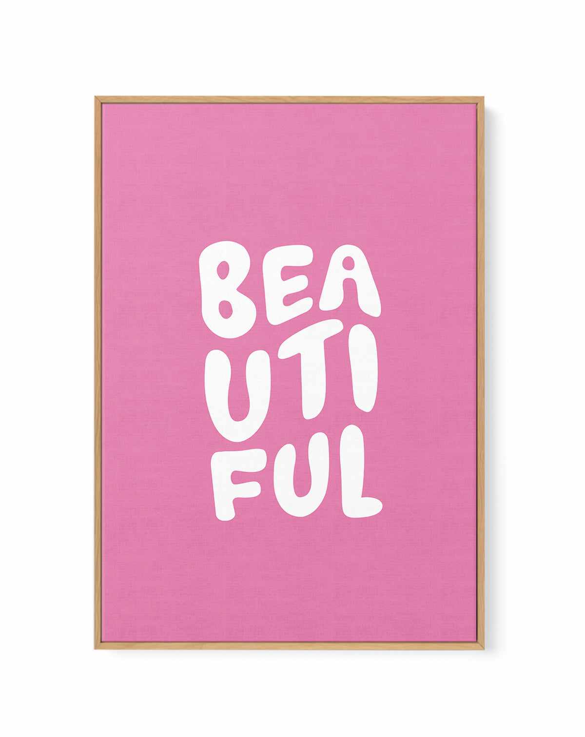 Beautiful Pink | Framed Canvas Art Print from Olive et Oriel where you can shop wallpaper and artworks online