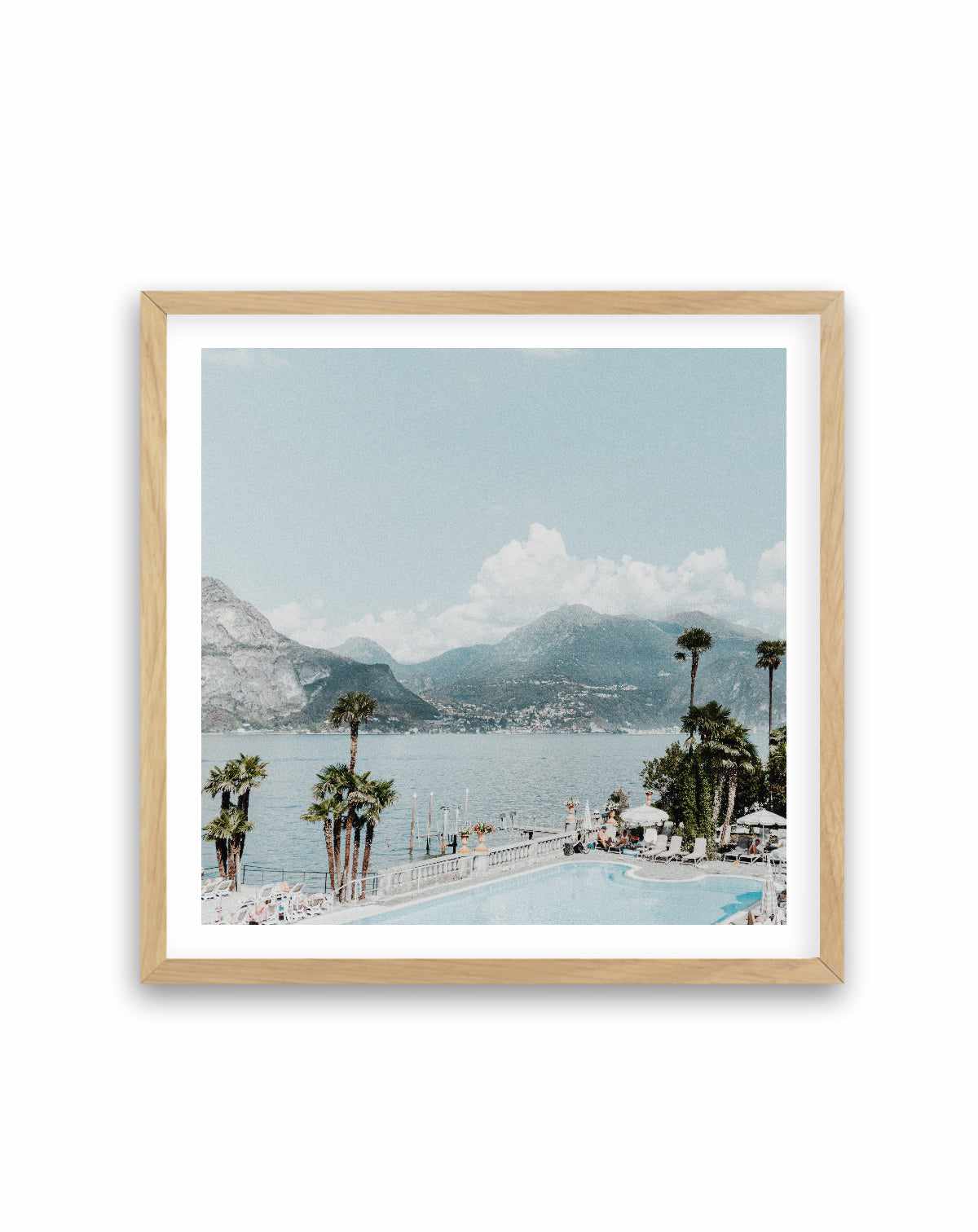 Bellagio, Bathing Lake Como SQ | Art Print from Olive et Oriel where you can shop wallpaper and artworks online