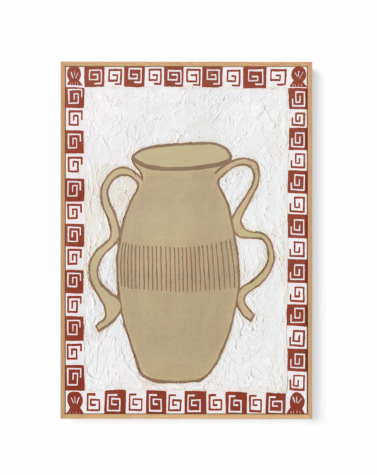Biege Vase by Britney Turner | Framed Canvas Art Print from Olive et Oriel where you can shop wallpaper and artworks online