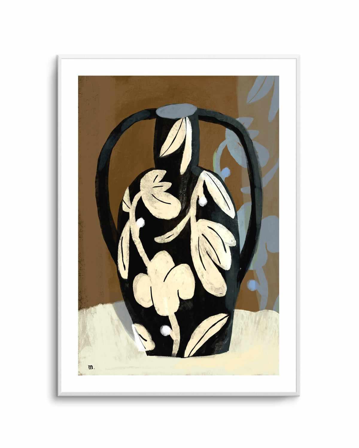 Black Vase by Marco Marella | Art Print from Olive et Oriel where you can shop wallpaper and artworks online