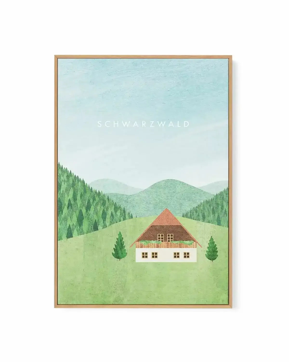Blackforest by Henry Rivers | Framed Canvas Art Print from Olive et Oriel where you can shop wallpaper and artworks online