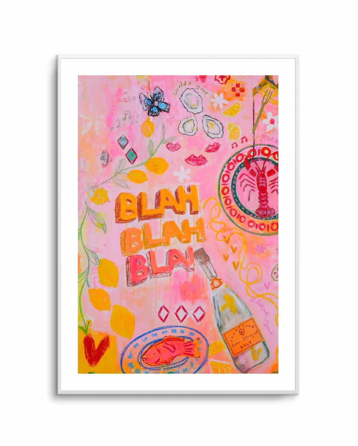 Blah Blah by Jackie Green | Art Print from Olive et Oriel where you can shop wallpaper and artworks online