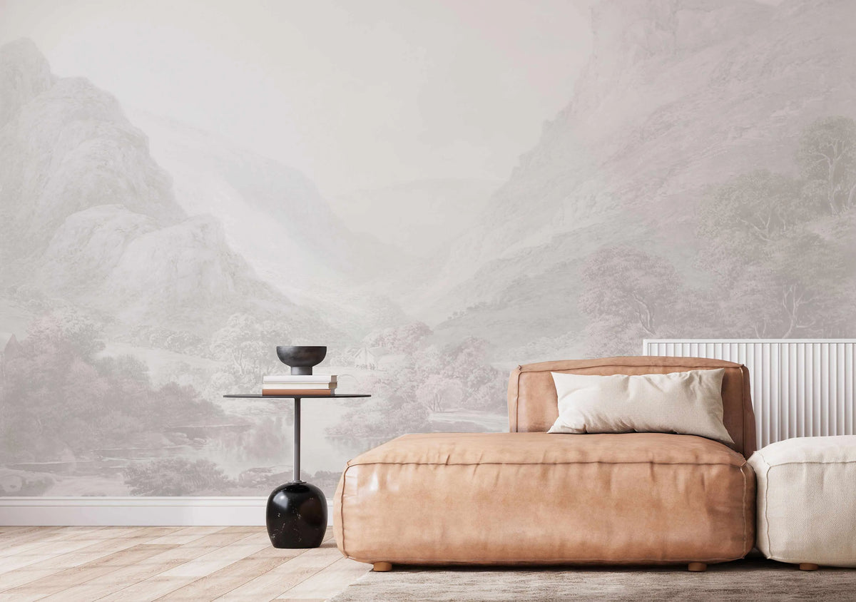 Blue Mountains Wallpaper Mural from Olive et Oriel where you can shop wallpaper and artworks online