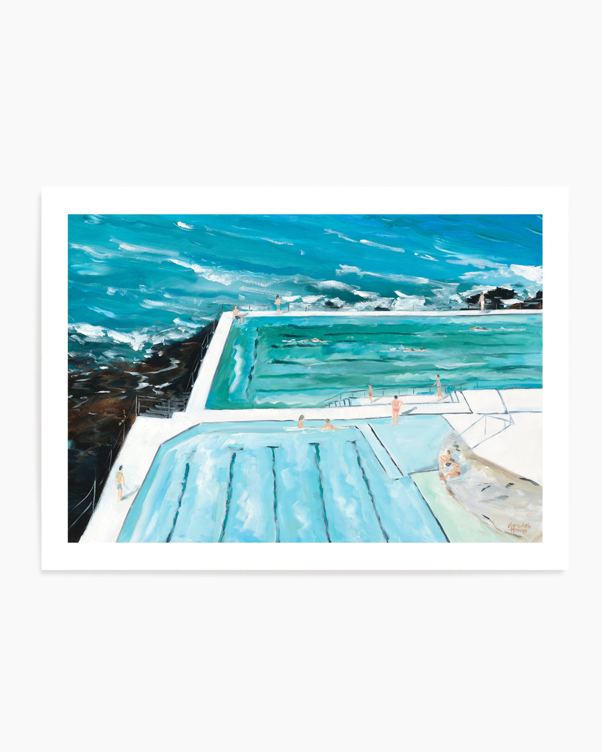 Bondi Icebergs Swim by Meredith Howse | Art Print