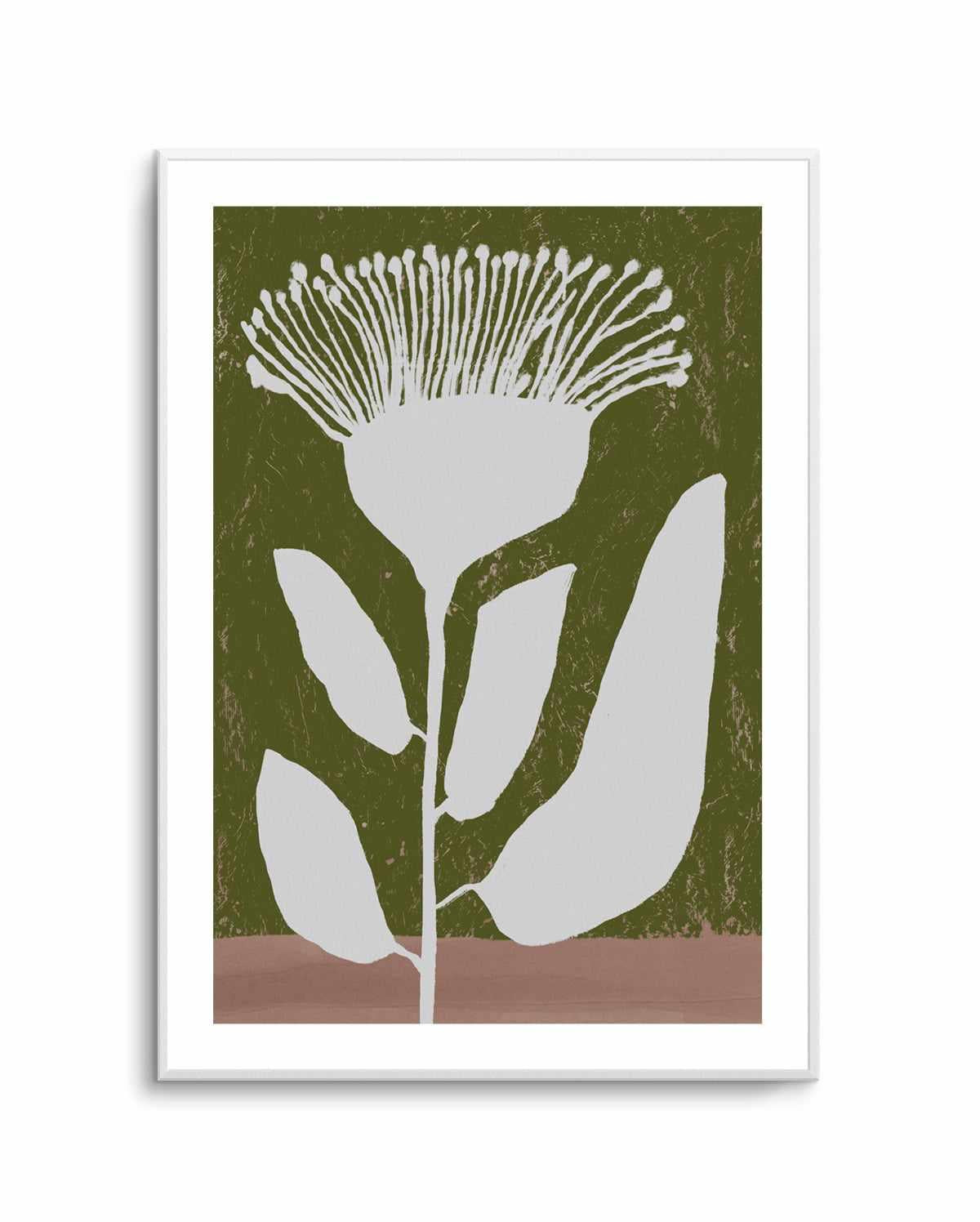 Botanical Design Of A Flower Against | Art Print from Olive et Oriel where you can shop wallpaper and artworks online