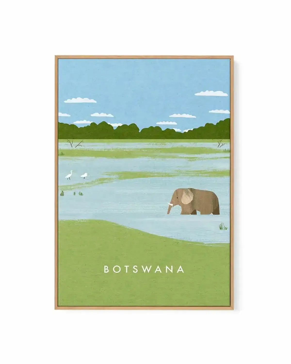 Botswana by Henry Rivers | Framed Canvas Art Print from Olive et Oriel where you can shop wallpaper and artworks online