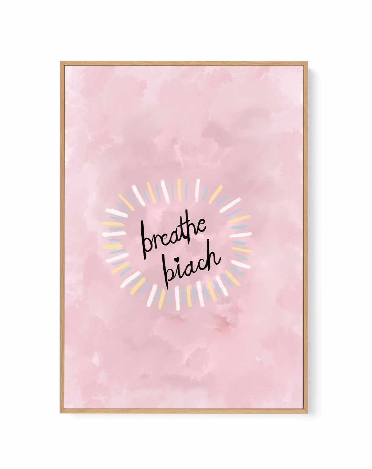 Breathe Biach | Framed Canvas Art Print from Olive et Oriel where you can shop wallpaper and artworks online
