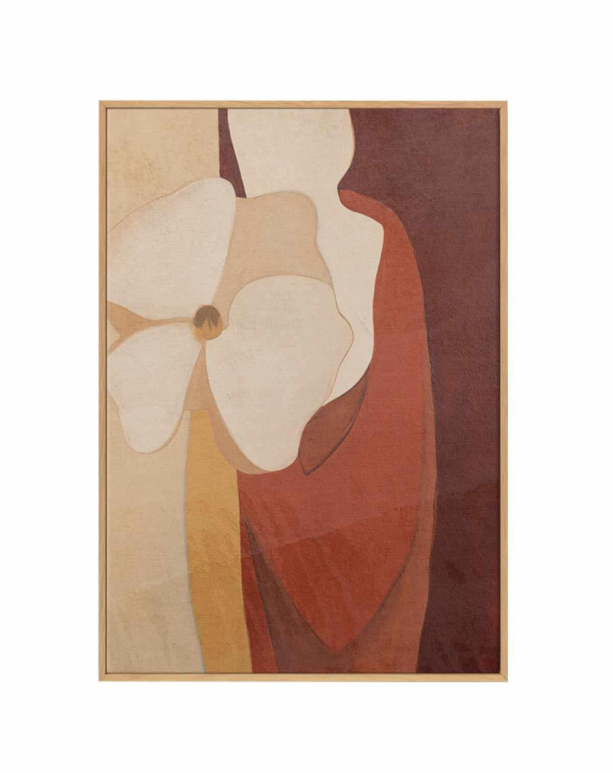 Burgundy Forms II | Framed Canvas Art Print from Olive et Oriel where you can shop wallpaper and artworks online