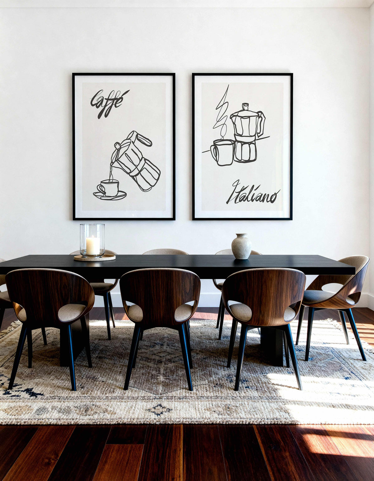 Caffe Italiano I & II Art Print Set of 2 | Matching Wall Art from Olive et Oriel where you can shop wallpaper and artworks online