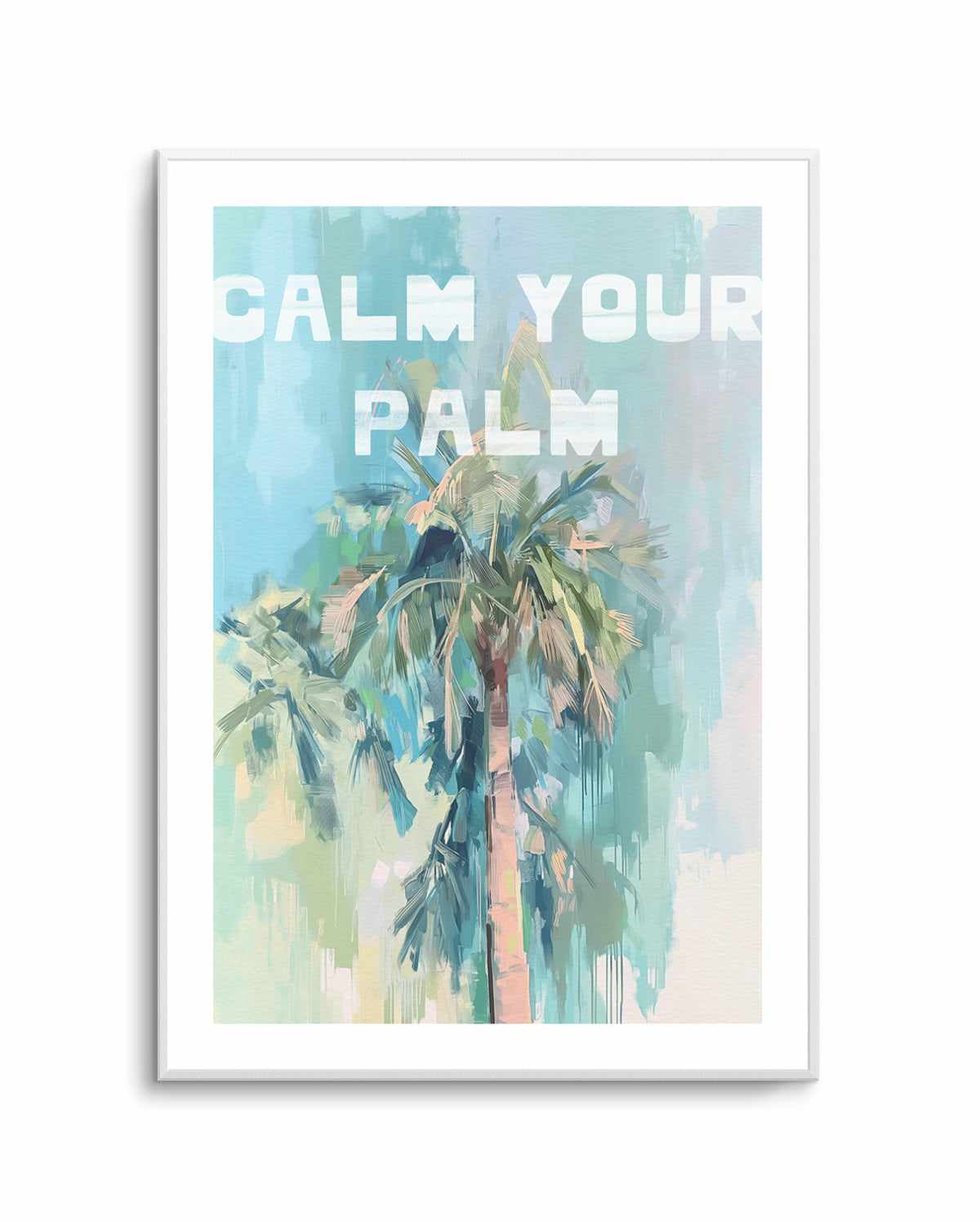 Calm Your Palm I | Art Print from Olive et Oriel where you can shop wallpaper and artworks online