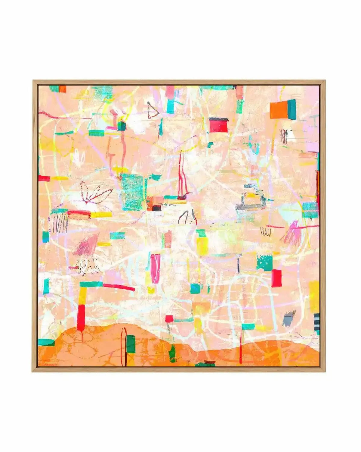 Cantaloupe by Antonia Tzenova | Framed Canvas Art Print from Olive et Oriel where you can shop wallpaper and artworks online