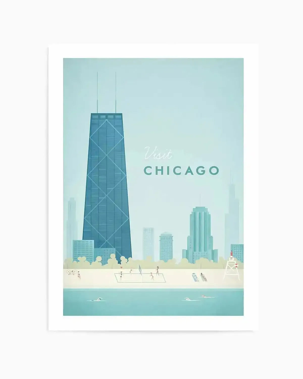 Chicago by Henry Rivers Art Print from Olive et Oriel where you can shop wallpaper and artworks online