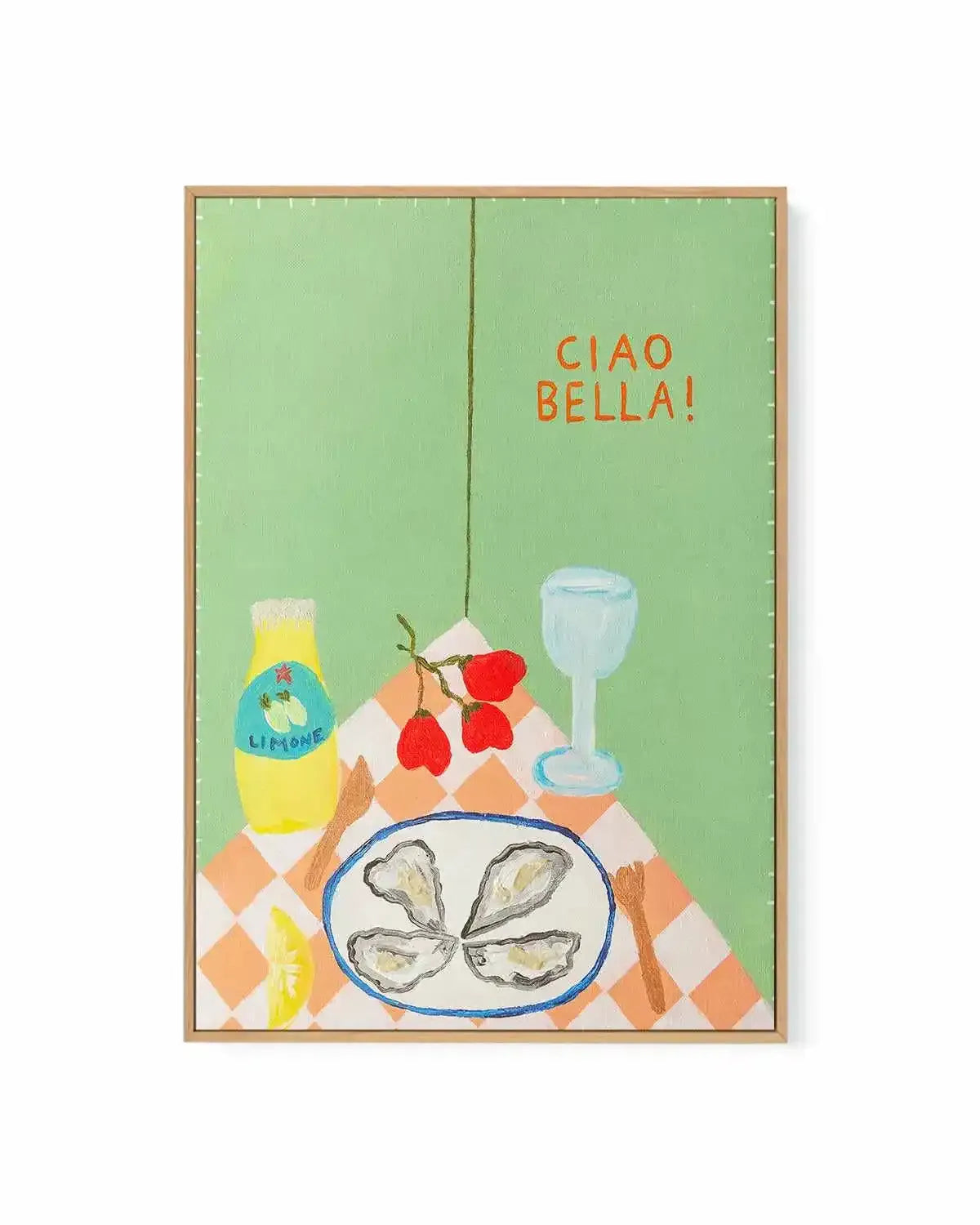 Ciao Bella by Britney Turner | Framed Canvas Art Print from Olive et Oriel where you can shop wallpaper and artworks online