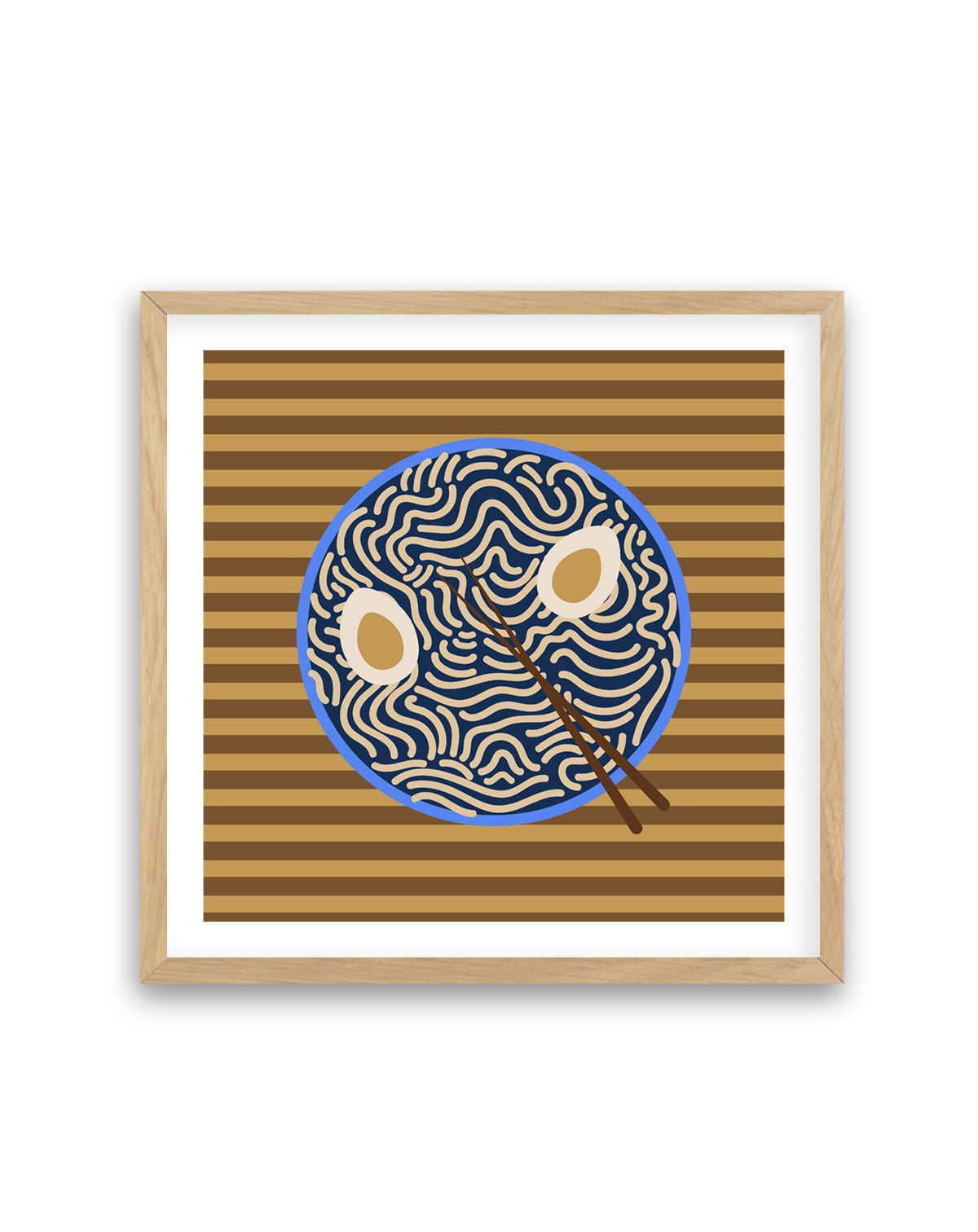 Classic Ramen Bowl by Olena Kovalova | Art Print
