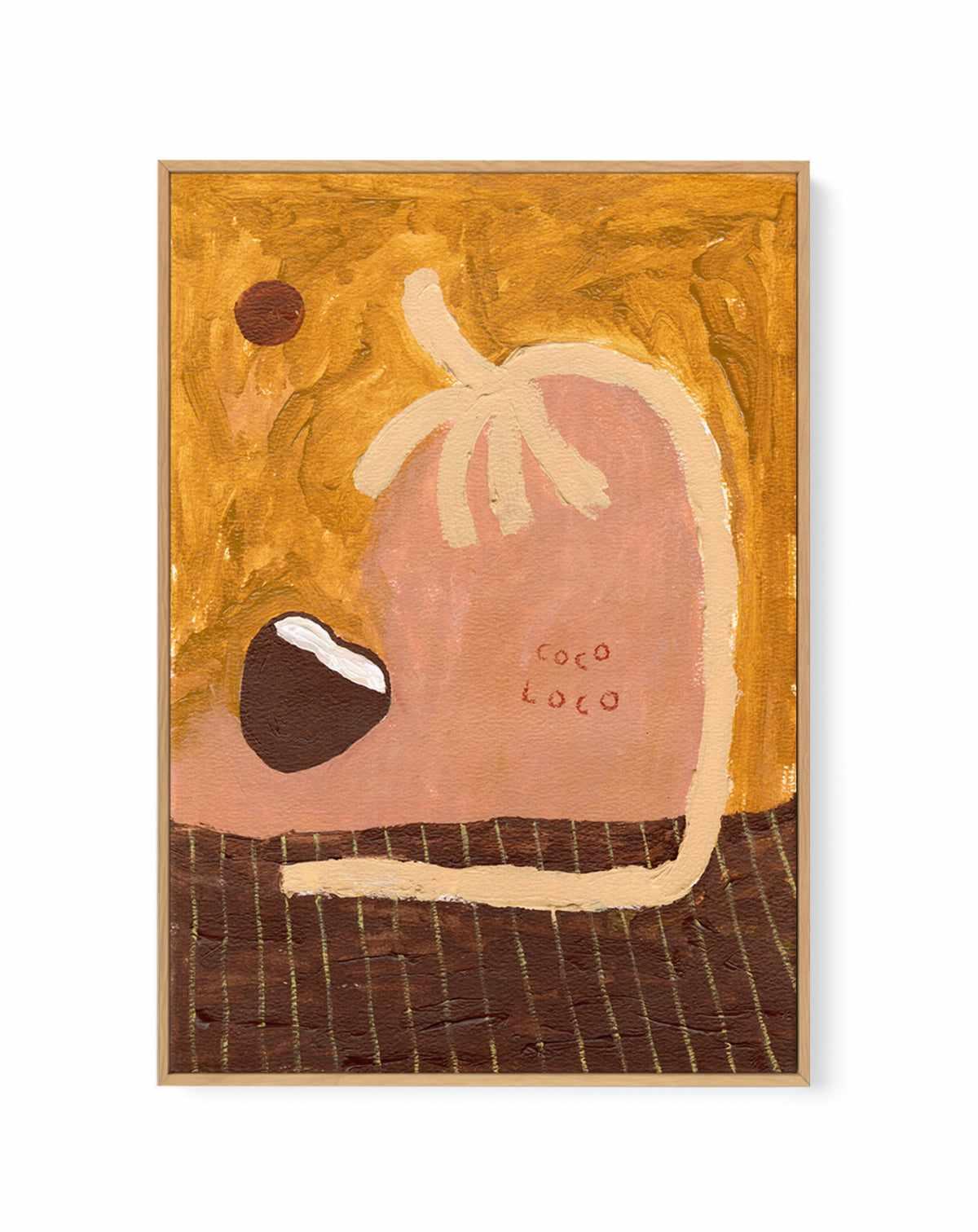 Cocoloco by Britney Turner | Framed Canvas Art Print from Olive et Oriel where you can shop wallpaper and artworks online