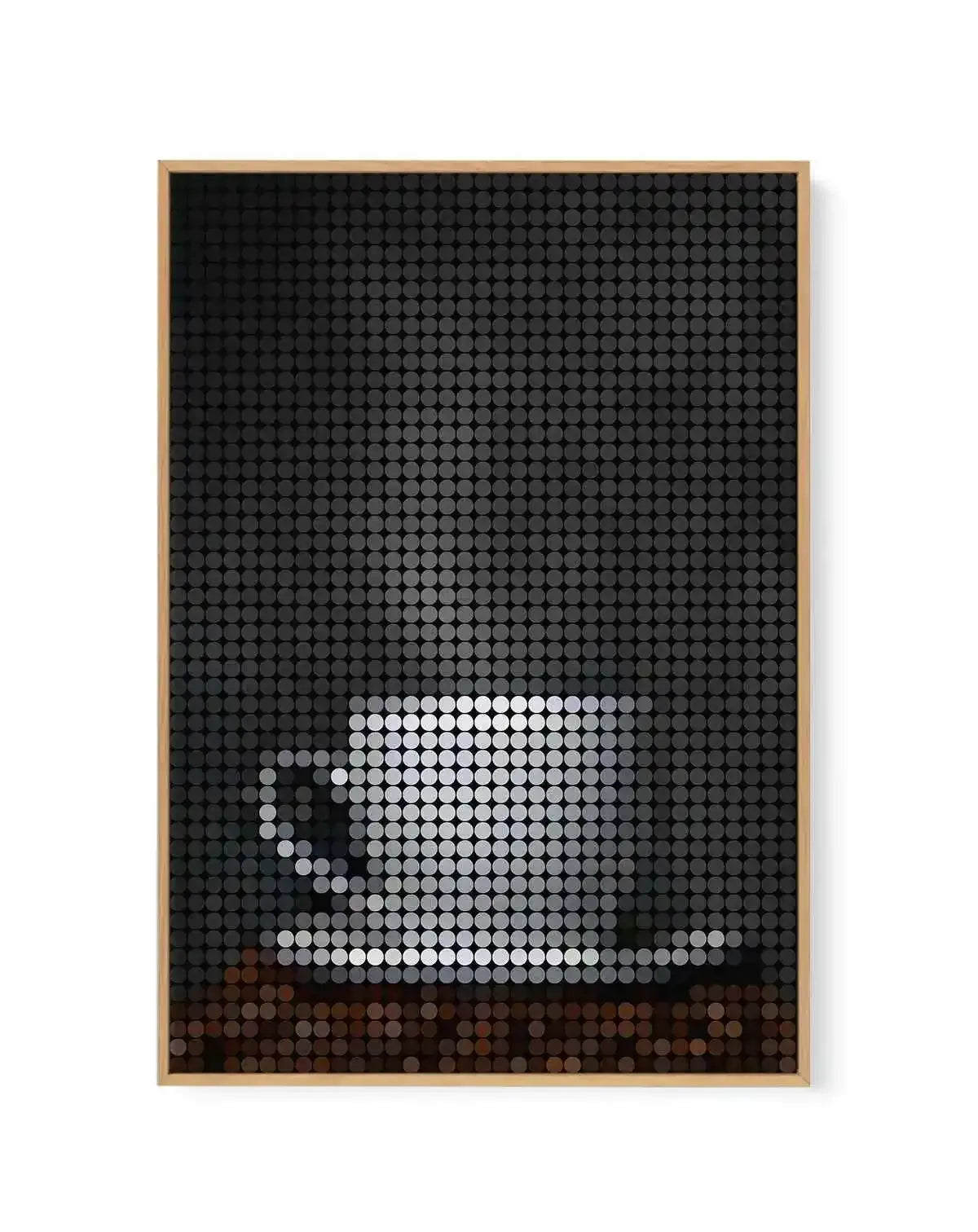 Coffee Dots I | Framed Canvas Art Print from Olive et Oriel where you can shop wallpaper and artworks online