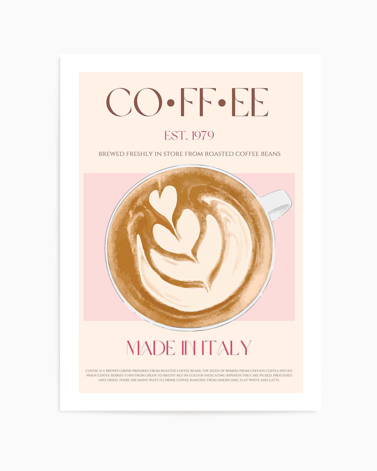 Coffee by Nazma Khokhar | Art Print from Olive et Oriel where you can shop wallpaper and artworks online