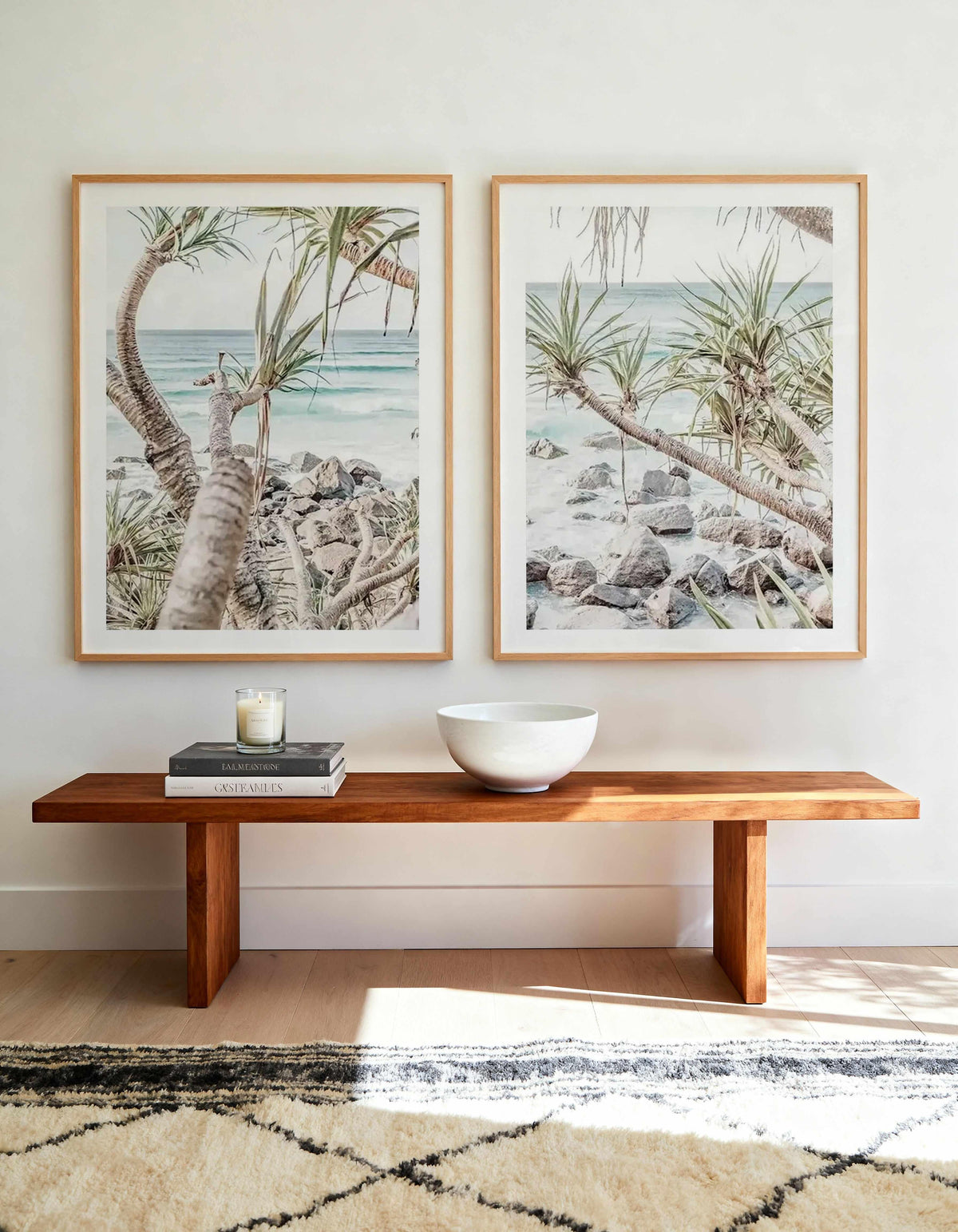 Coolangatta Coast View QLD I & II Art Print Set of 2 | Matching Wall Art from Olive et Oriel where you can shop wallpaper and artworks online