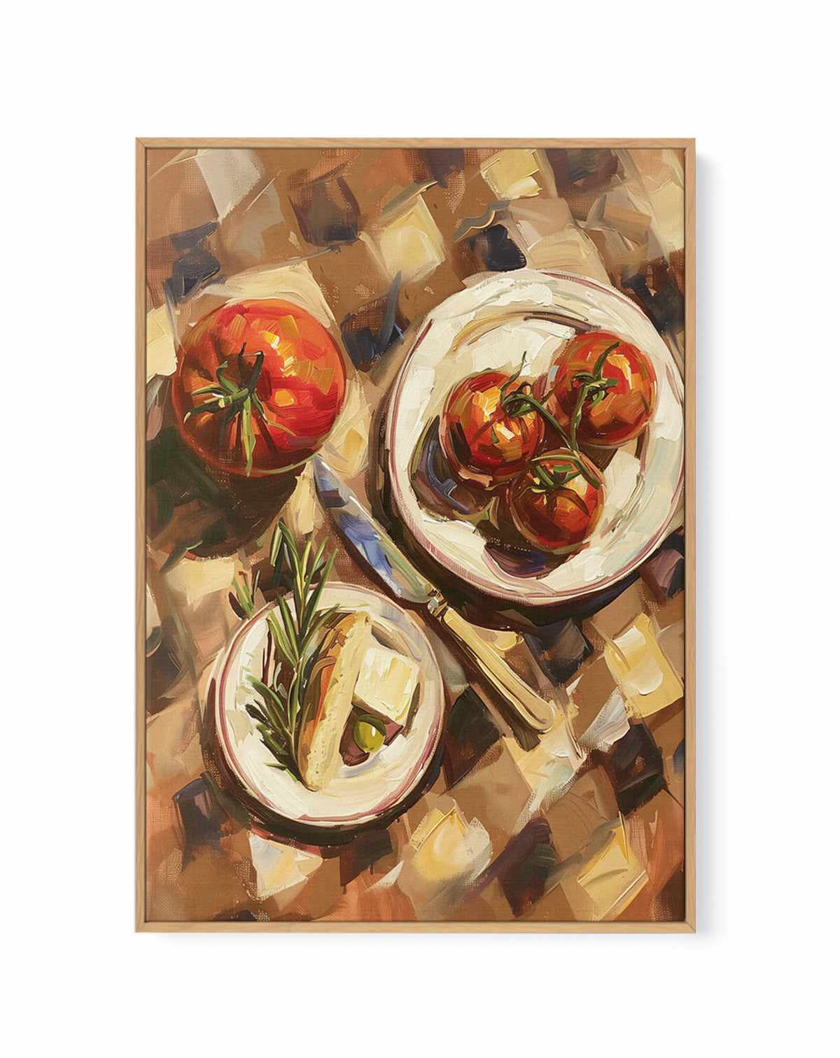 Country Brunch I | Framed Canvas Art Print from Olive et Oriel where you can shop wallpaper and artworks online