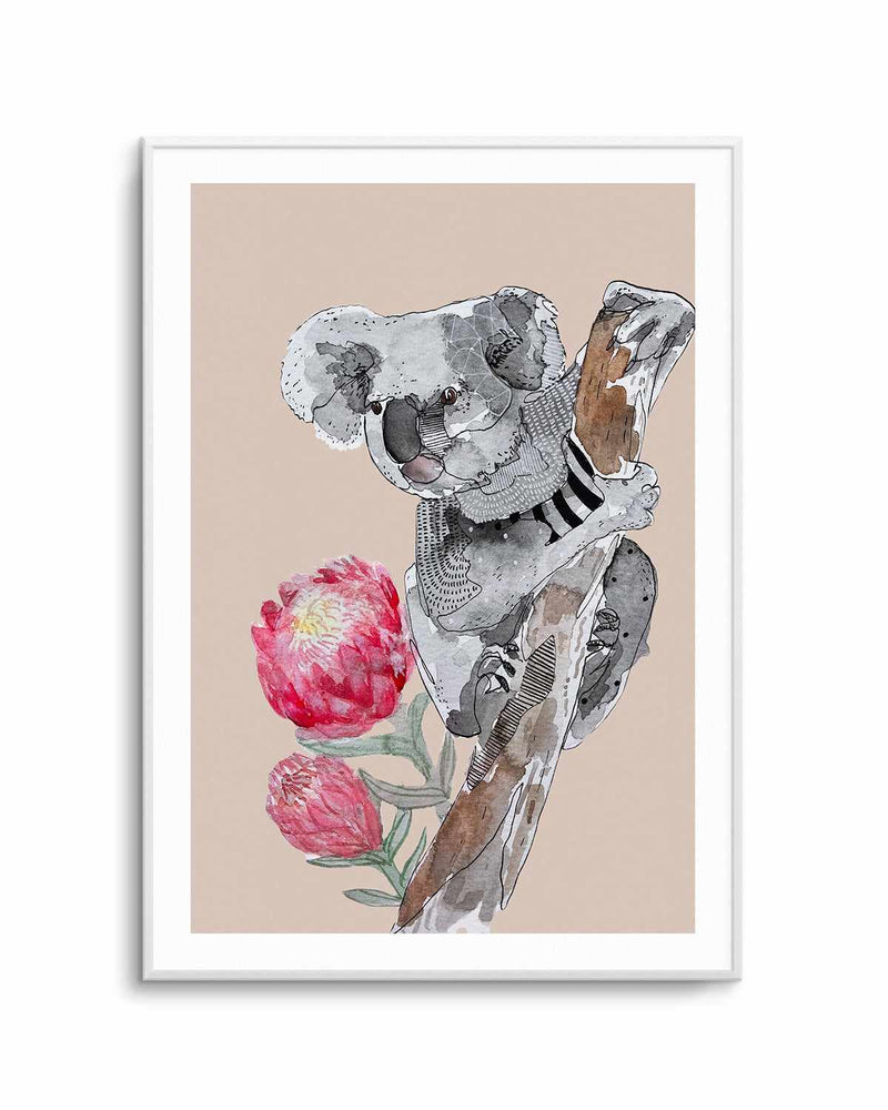 Cutie Koala Beige by Maku Fenaroli | Art Print