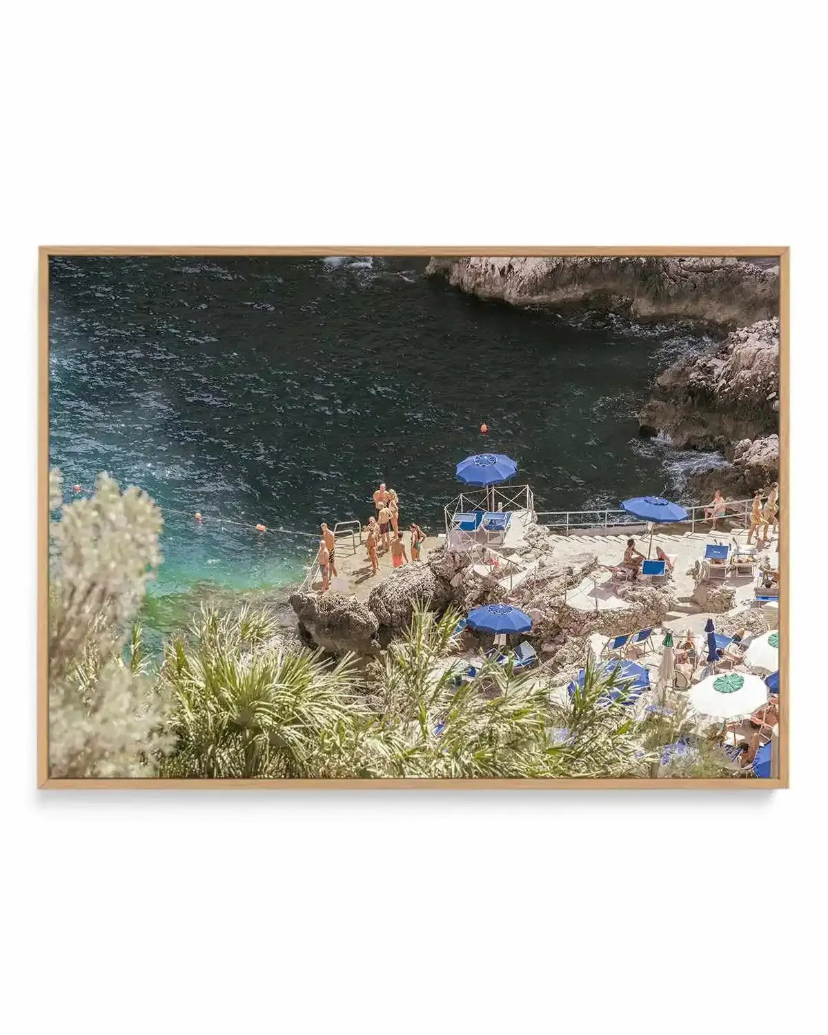 Da Luigi, Capri | Framed Canvas Art Print from Olive et Oriel where you can shop wallpaper and artworks online