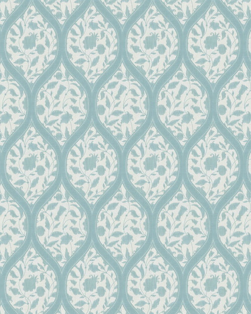 Delicate Weave Light Teal Blue Wallpaper