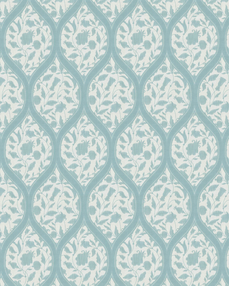 Delicate Weave Light Teal Blue Wallpaper