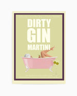 Dirty Gin Martini By Jenny Liz Rome Art Print