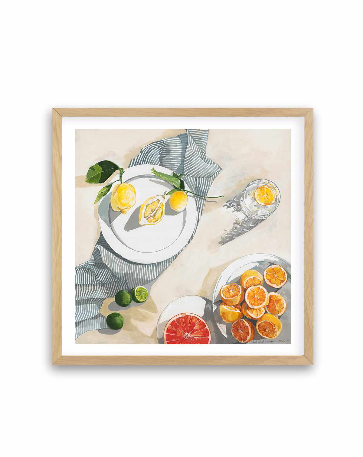 Don't Be Such a Sour Puss by Cat Gerke Square | Art Print from Olive et Oriel where you can shop wallpaper and artworks online
