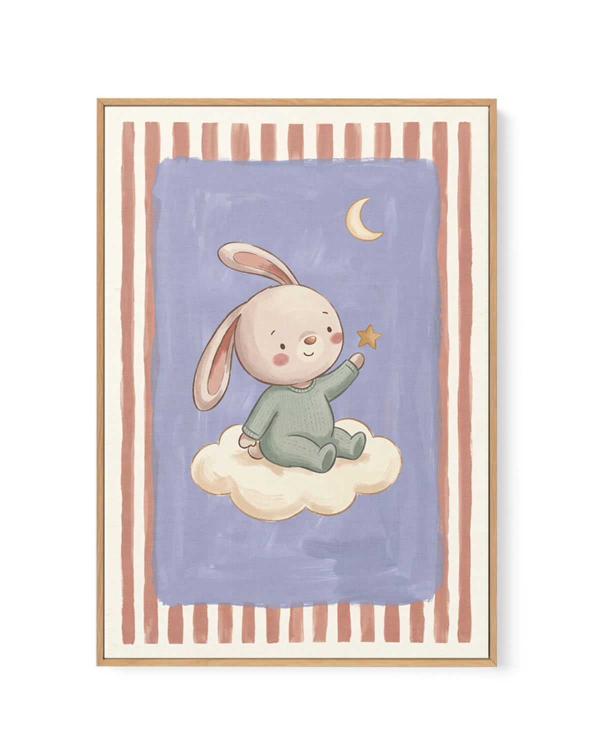 Dream Big, Little Bunny | Framed Canvas Wall Art