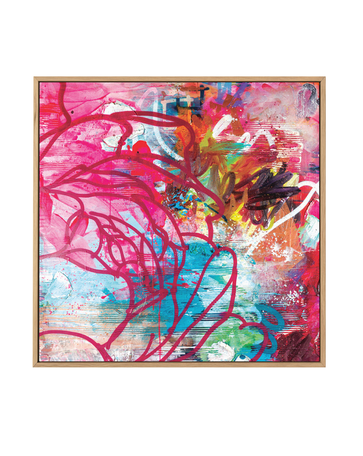 Expressive Colorful Painting by Kent Youngstrom | Framed Canvas Wall Art